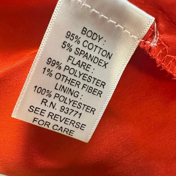 KAKTUS Red and Blue Floral Bubble Dress with Dart Bodice - Size 2X - Picture 4 of 8